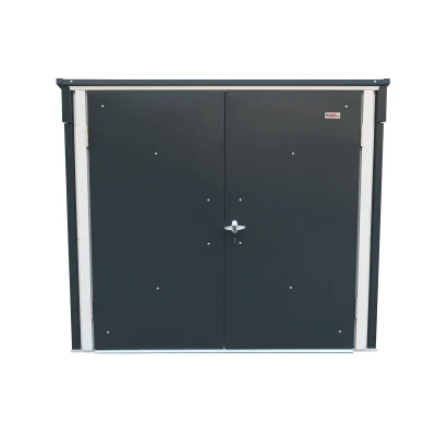 DURAMAX kovový úložný box na popelnice antracit 1477 l, 154,2 x 96 x 130,5 cm