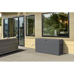 DURAMAX 86600 Durabox Plastový zahradní úložný box 270 l, 117 x 45 x 56 cm, antracit
