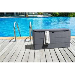 DURAMAX 86600 Durabox Plastový zahradní úložný box 270 l, 117 x 45 x 56 cm, antracit