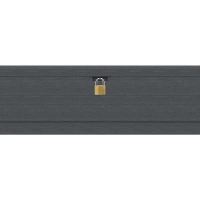 DURAMAX 86600 Durabox Plastový zahradní úložný box 270 l, 117 x 45 x 56 cm, antracit