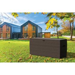 DURAMAX 86601 Durabox Plastový zahradní úložný box 270 l, 117 x 45 x 56 cm, hnědý