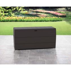 DURAMAX 86601 Durabox Plastový zahradní úložný box 270 l, 117 x 45 x 56 cm, hnědý