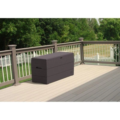 DURAMAX 86601 Durabox Plastový zahradní úložný box 270 l, 117 x 45 x 56 cm, hnědý