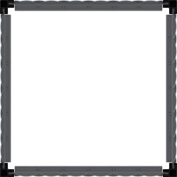 DURAMAX IDMFPGB006CG Nadzemní záhon 55 x 55 cm s treláží, antracit