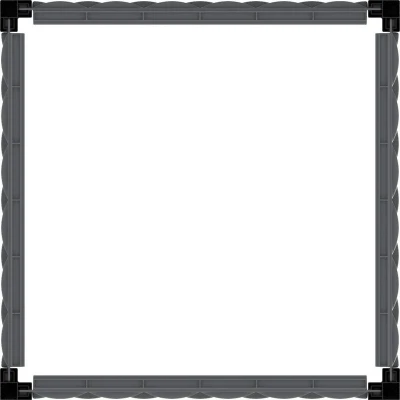 DURAMAX IDMFPGB006CG Nadzemní záhon 55 x 55 cm s treláží, antracit