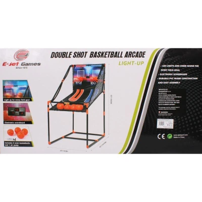 E-Jet Games Double Shot Basketball Arcade basketbalový kôš s počítadlom