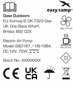 Easy Camp pumpa El Nino 12V Pump