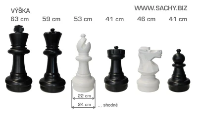 ECI Náhradní šachová figura pro zahradní šachy 63 cm deLuxe