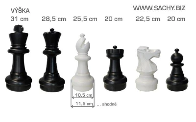 ECI Šachové figurky zahradní 31cm deLuxe (AKČNÍ CENA)