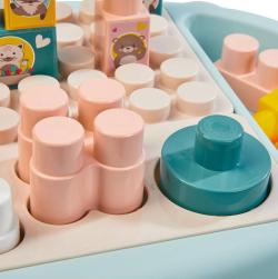 Ecoiffier Abrick baby stoleček herní set s kostičkami stavebnice 22 dílků