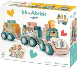 Ecoiffier Abrick baby vláček se zvířátky herní set s kostkami 30ks plast