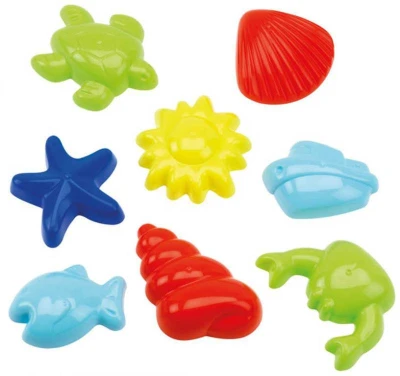 Ecoiffier Baby formičky na písek moře set 8ks bábovičky plast
