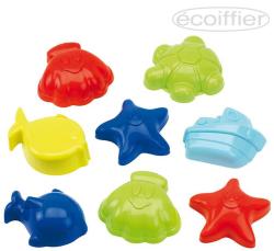 Ecoiffier Baby formičky na písek ocean set 8ks pro miminko Ecoiffier Baby formičky na písek ocean set 8ks pro miminko