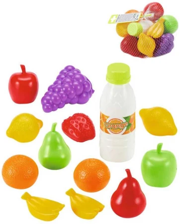 Ecoiffier Baby ovoce a zelenina v síťce makety potravin set 13ks plast Ecoiffier Baby ovoce a zelenina v síťce makety potravin set 13ks plast