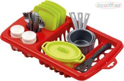 Ecoiffier Dětská sada nádobí set kuchyňský s odkapávačem a doplňky 34cm PLAST Ecoiffier Dětská sada nádobí set kuchyňský s odkapávačem a doplňky 34cm PLAST