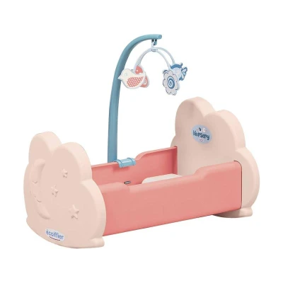 Ecoiffier Postýlka s kolotočem pro panenku miminko baby set s doplňky