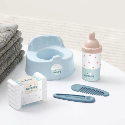 Ecoiffier Postýlka s kolotočem pro panenku miminko baby set s doplňky