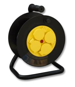Ecoplanet / Ecolite Buben navíjecí 25m, 3x1,5mm, 4 zásuvky, IP44, guma