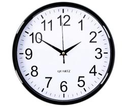 Edco Nástěnné hodiny 25 cm černá