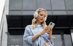 Edifier Bezdrátová sluchátka W800BT Pro, ANC (béžová)