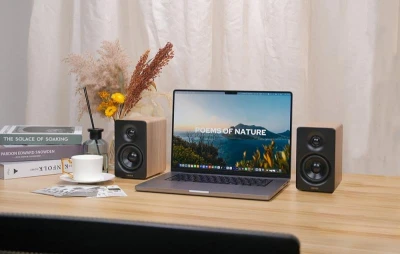 Edifier M60 hnědé 2.0 stolní reproduktory