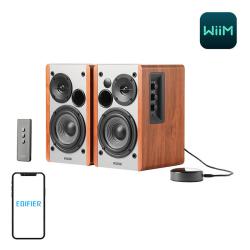 Edifier Reproduktory 2.0 R1280T s WiiM Mini (hnědé) Edifier Reproduktory 2.0 R1280T s WiiM Mini (hnědé)