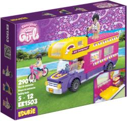 EDUKIE Auto karavan set 290 dílků + 3 figurky (stavebnice)