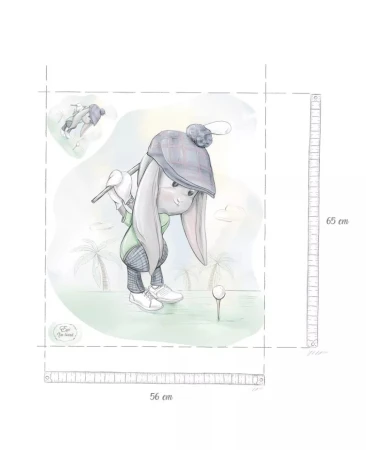 Effiki Samolepka na zeď Effik golfista XL
