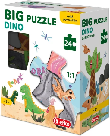 Efko Baby Puzzle BIG Dino 68x47cm velké dílky skládačka 24 dílků