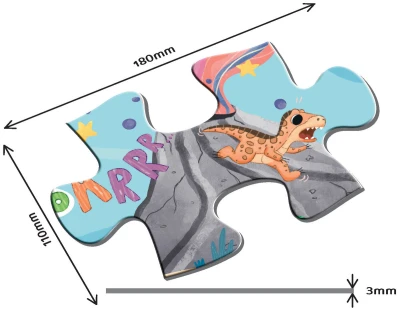 Efko Baby Puzzle BIG Dino 68x47cm velké dílky skládačka 24 dílků