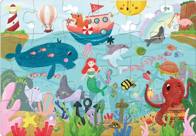 Efko Baby Puzzle BIG Ocean 68x47cm velké dílky skládačka 24 dílků