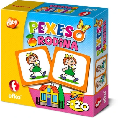 Efko Hra baby pexeso Rodina (společenská hra)