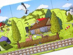 Efko HRA Na výletě puzzle s příběhem skládačka s dřevěnou figurkou