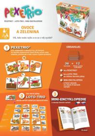 Efko Hra Pexetrio Ovoce a zelenina 36 dílků (společenská hra)