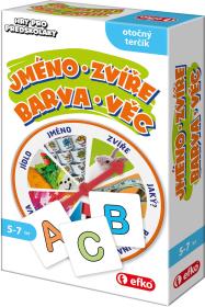 Efko Hry pro předškoláky Jméno Zvíře Barva Věc (společenská hra)