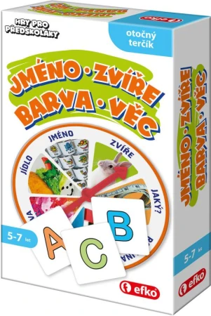Efko Hry pro předškoláky Jméno Zvíře Barva Věc (společenská hra) Efko Hry pro předškoláky Jméno Zvíře Barva Věc (společenská hra)