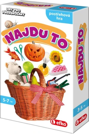 Efko Hry pro předškoláky Najdu to (společenská hra) Efko Hry pro předškoláky Najdu to (společenská hra)