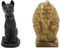 Efko IGRÁČEK Archeolog figurka egyptské vykopávky maska faraona a soška Bastet