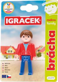 Efko IGRÁČEK Brácha rodina figurka kloubová na kartě