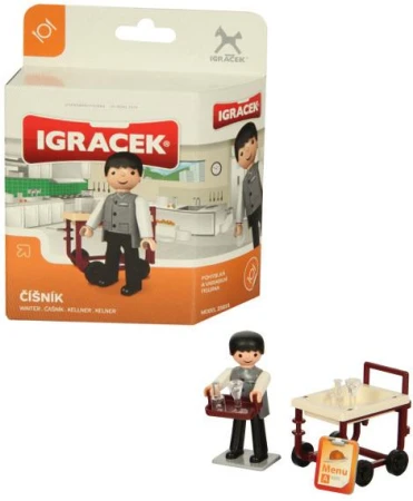 Efko IGRÁČEK Číšník povolání set figurka s doplňky v krabičce Efko IGRÁČEK Číšník povolání set figurka s doplňky v krabičce