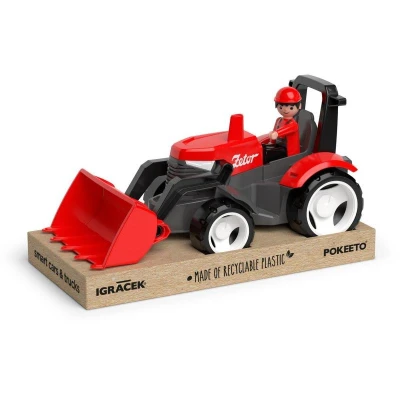 Efko Igráček ECO MultiGO Červený traktor Zetor s radlicí, figurka Igráček Efko Igráček ECO MultiGO Červený traktor Zetor s radlicí, figurka Igráček