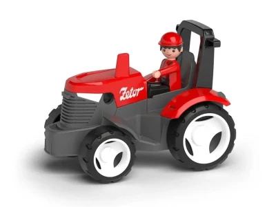Efko Igráček ECO MultiGO Červený traktor Zetor s radlicí, figurka Igráček