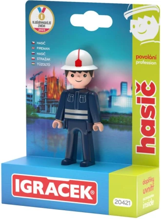 Efko IGRÁČEK Hasič povolání set figurka kloubová s doplňky Efko IGRÁČEK Hasič povolání set figurka kloubová s doplňky