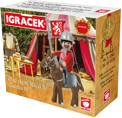 Efko IGRÁČEK Karel IV. Loučeň herní set figurka se zbrojí a koněm
