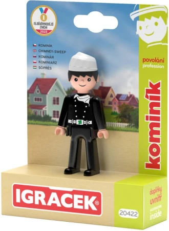 Efko IGRÁČEK Kominík povolání set figurka kloubová s doplňky