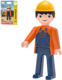 Efko IGRÁČEK MultiGO Stavbař figurka kloubová na kartě Efko IGRÁČEK MultiGO Stavbař figurka kloubová na kartě