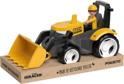 Efko IGRÁČEK MultiGO Žlutý traktor s radlicí set s figurkou Eko