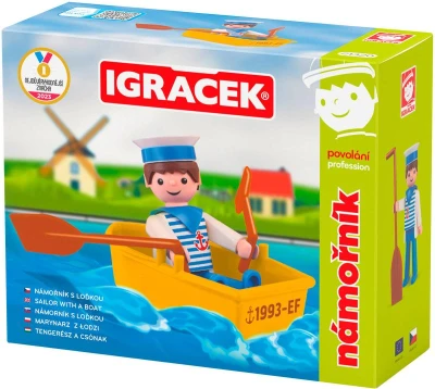 Efko IGRÁČEK Námořník povolání set figurka kloubová s lodičkou Efko IGRÁČEK Námořník povolání set figurka kloubová s lodičkou