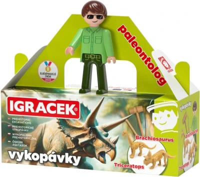 Efko IGRÁČEK Paleontolog figurka dino vykopávky Triceratops a Brachiosaurus Efko IGRÁČEK Paleontolog figurka dino vykopávky Triceratops a Brachiosaurus