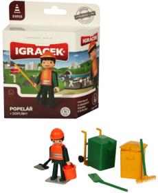 Efko IGRÁČEK Popelář povolání set figurka s doplňky v krabičce Efko IGRÁČEK Popelář povolání set figurka s doplňky v krabičce